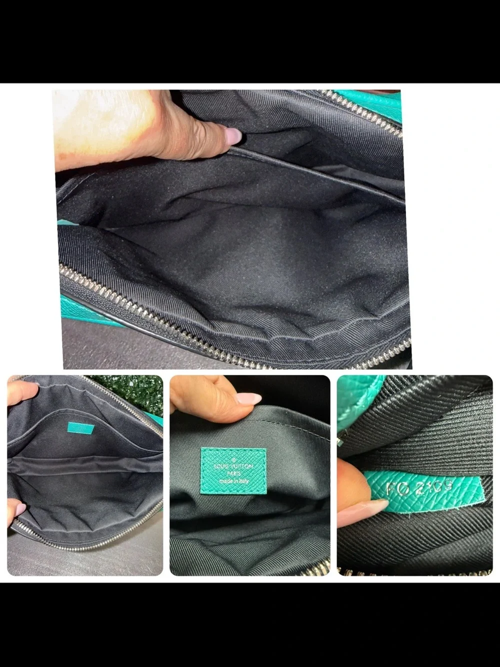 Louis Vuitton Vert Monogram Taigarama Outdoor Messenger Bag